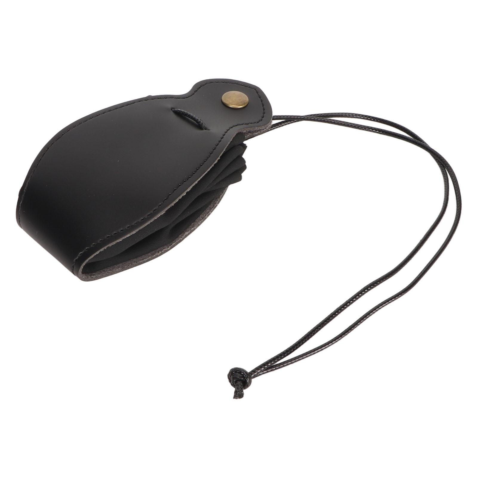 

Сумка для хранения игральных костей из искусственной кожи, переносная сумка на шнурке, подставка для игральных костей ручной работы, черная