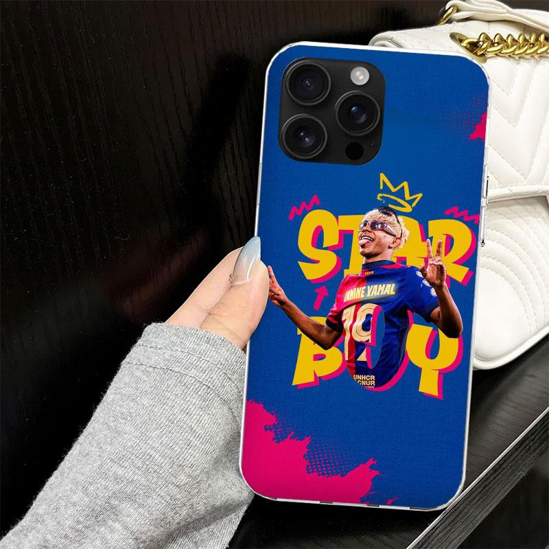 L-Lamine Y-Yamal 19 Hülle für iPhone 13 12 Mini 11 Pro Max Weiche Handyhülle X XS XR 7 SE 8 Plus 6 6S 5 5S Silikon Schwarze Capa