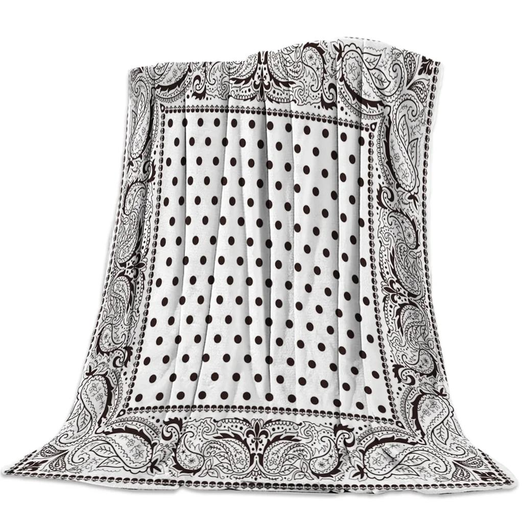 Bandana Pola Flanel Selimut Sofa Tempat Tidur Portable Fleece Throw Lucu Mewah Seprai Throws Blanket Queen King Twin Size