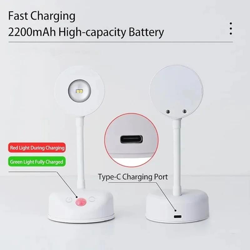 1pc Human Body Induction Wall Painting Spotlight Rechargeable Adjustable Brightness Three Light Colors Easy Installation