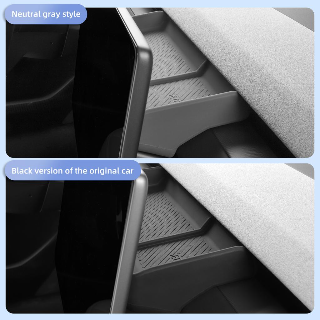 Für Tesla Model 3 Highland 2025 Auto Armaturenbrett Ablage Mittelkonsole Display Aufbewahrungsbox Versteckte Ablage hinter dem Bildschirm Organizer