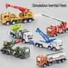 Children's Engineering Vehicle Simulation Toy Set: Missile Toy Car & Fall-Resistant Model for Boys