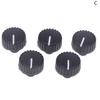 5Pcs Plastic Long Handle Knob Stripes Black Cap 20×18MM Potentiometer Encoder Switch Knob Plum Flower Shaft Inner Hole 6MM