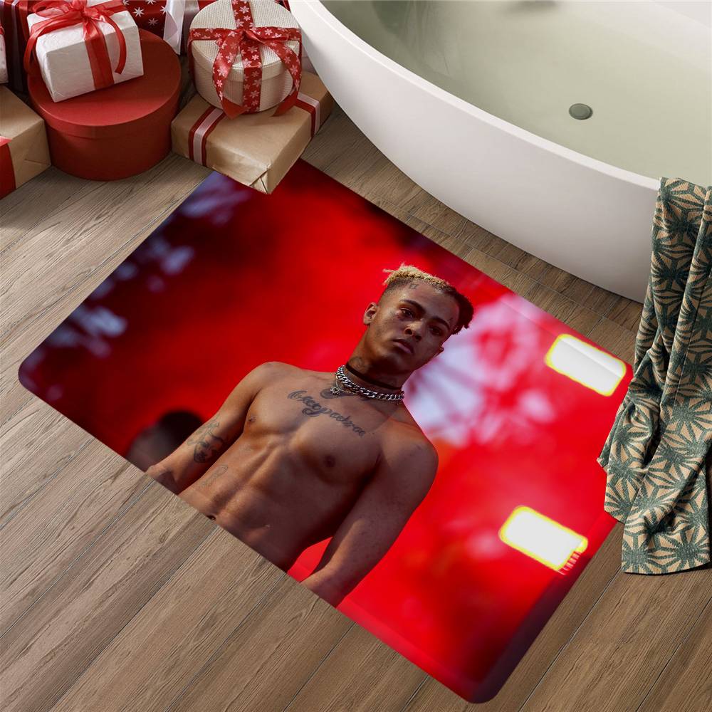 X-XXXTentacions 17 Rapper Floor Mat Retro Multiple Choice Living Room Kitchen Rug Non-Slip Modern Home Decor