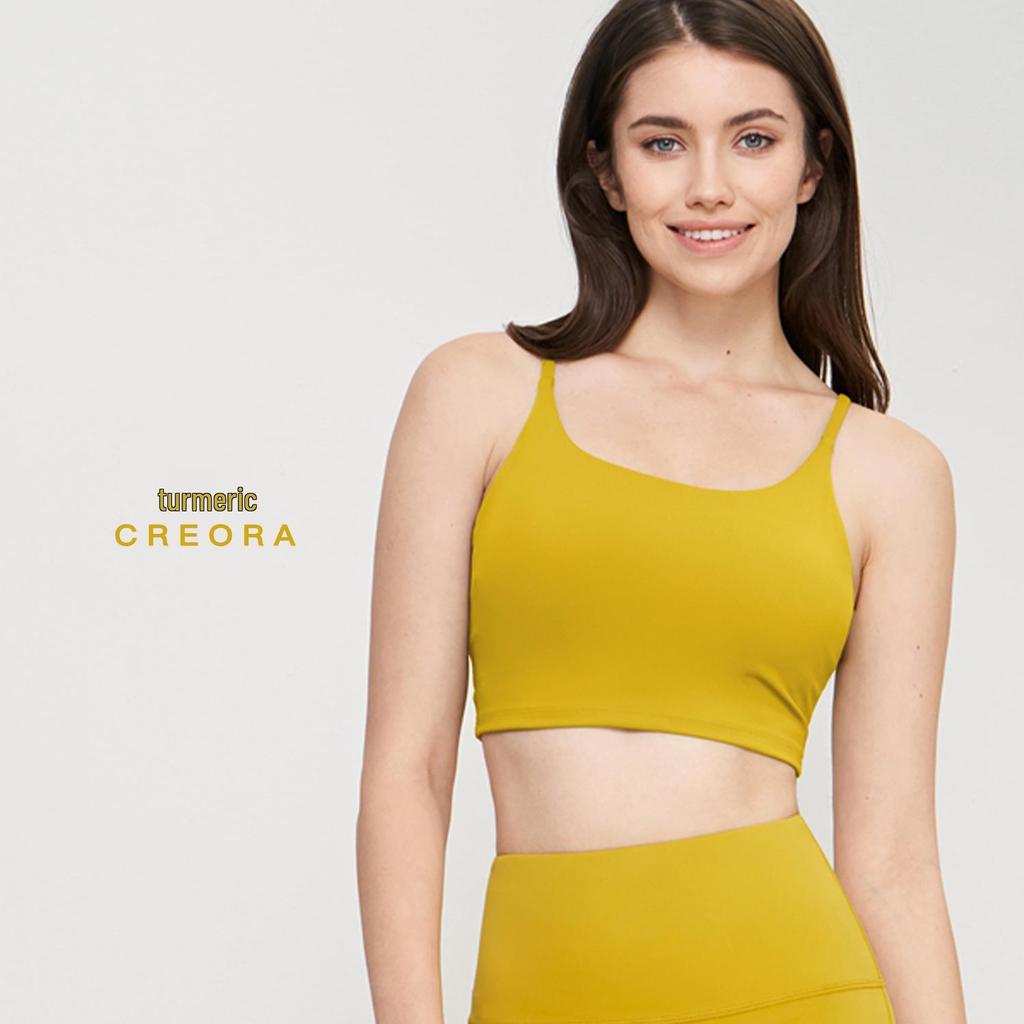 NULS Double-Sided Brocade Women's Sports Bra - Padded Naked Feel Vest for Yoga & Running Fitness