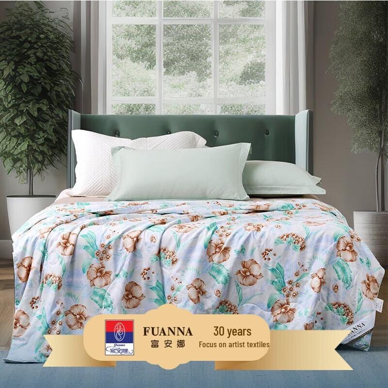 

Fuanna Printed Tussah Silk Summer Quilt