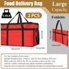 Folding Insulated Food Delivery Bags Large Capacity Thermals Storage Waterproofed Camping Cookware For Picnics Event