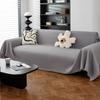Sofa Cover Waterproof Slipcover Four Seasons Universal Solid Color Waffle Sofa Cover Blanket