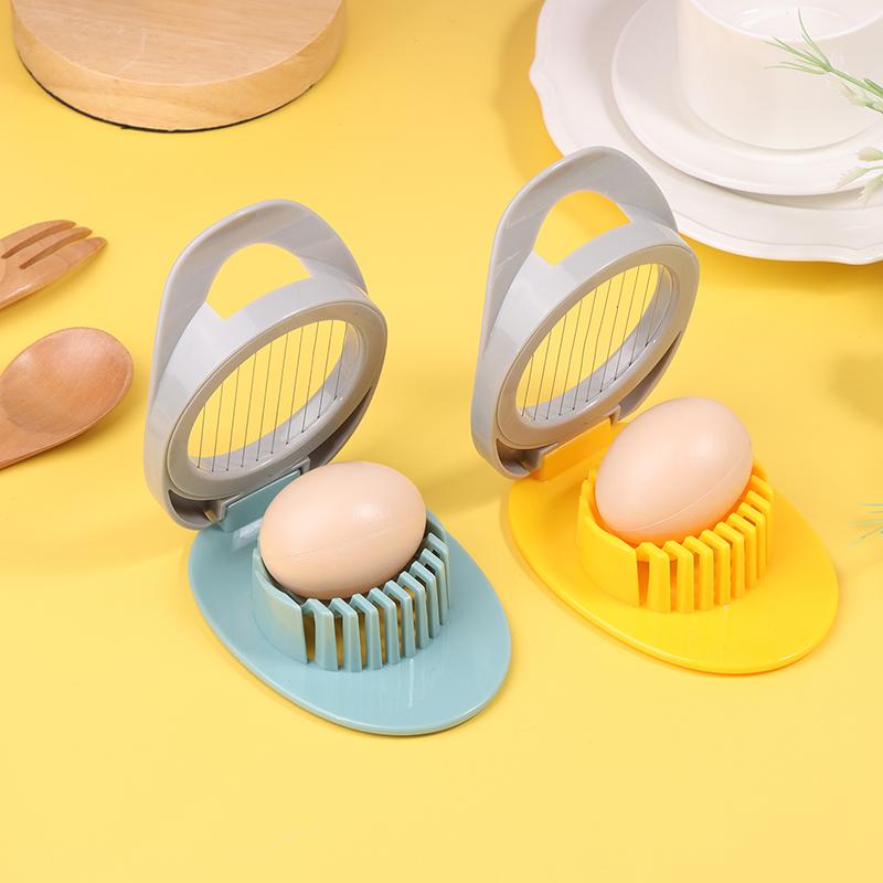 1Pc Multipurpose Stainless Steel Wire Egg Slicer For Hard Boiled Eggs Metal Egg Cutter Fruit Garnish Slicer Kitchen Gadgets