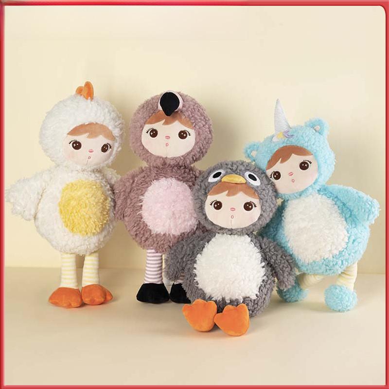 Urocze Długie Pluszowe Jednorożec Flaming Pingwin Kurczak Wypchane Zwierzę Zabawki