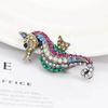 Marine Life Brooch Alloy Retro Seahorse Jewelry Accessory For Men And Women