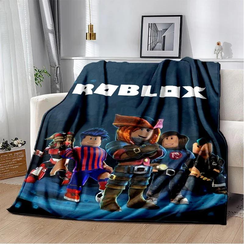 2025 New Style R-Robloxs Cartoon Game Gamer Soft Blankets,Keep Warm Throw Blanket Comfortable Blanket for Beds Sofa Home Bedroom