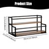 2-Tier 10 Syrup Bottles Rack for Coffee Bar Liquor Bottle Display Shelf Holder Bar Shelf Coffee Syrup Organizer Countertop Rack