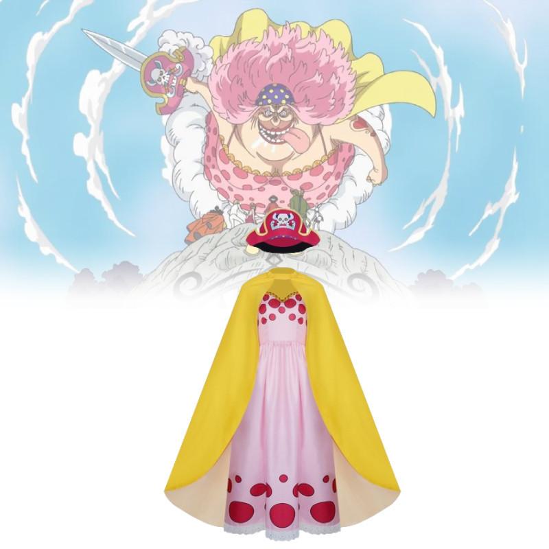 One Piece Charlotte Linlin Cosplay Costume Anime Halloween Performance Outfit