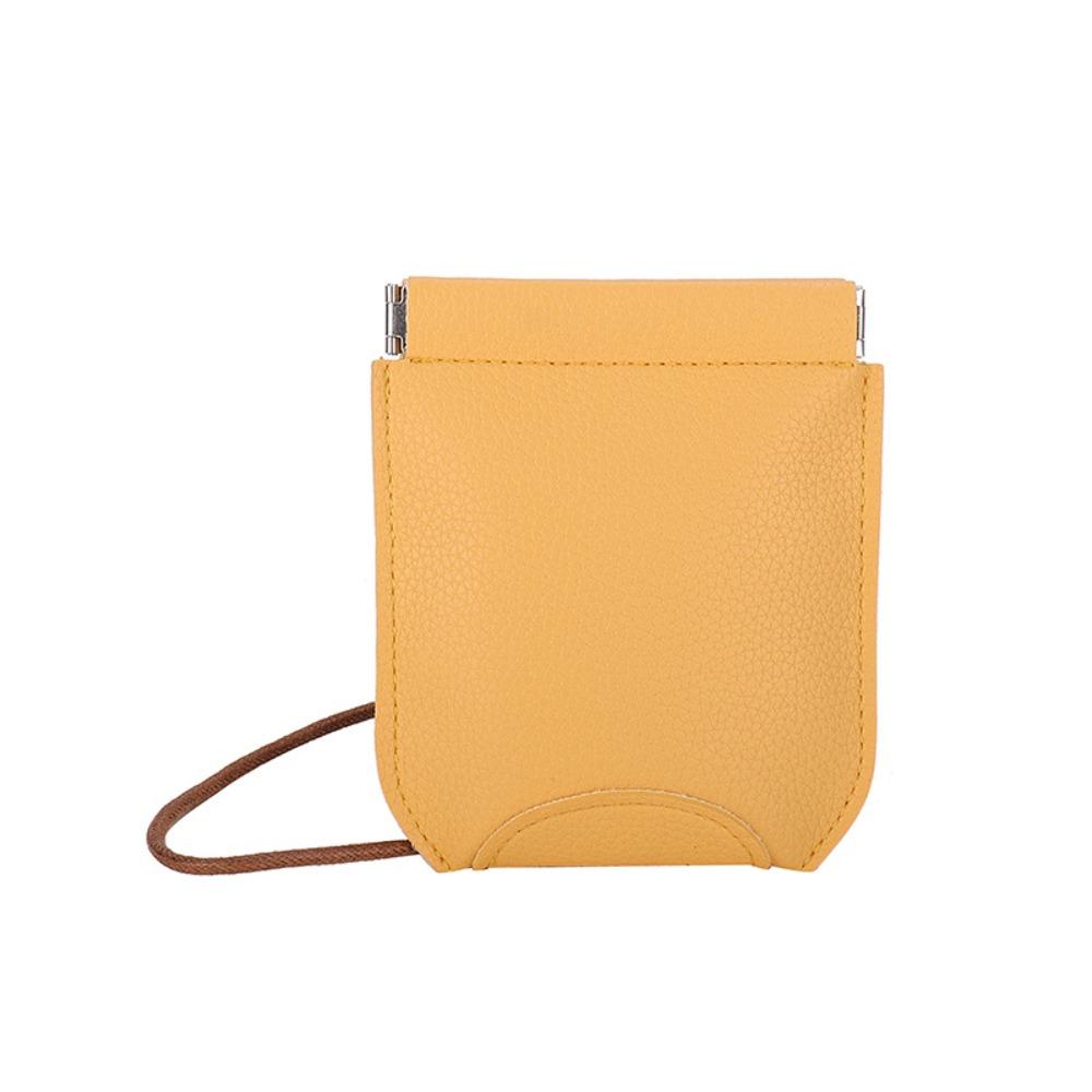 PU Leather Shoulder Bag Solid Color Coin Purse New Crossbody Bag