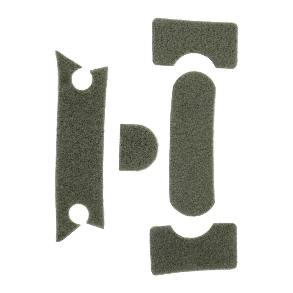 5 Stück Klettverschluss für Helm Universal DIY Verdicken Grün Helm Klettverschluss Set für MICH