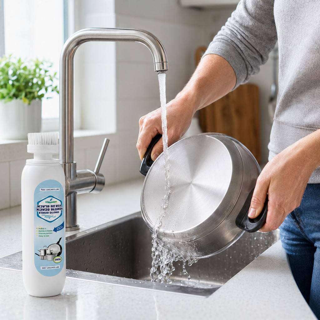 Multi-Purpose Pot Bottom Cleaner for Stainless Cookware - Stains and