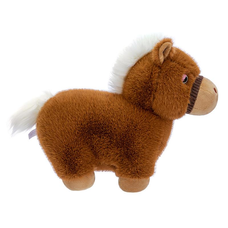 Simulated Pony Plush Toy Pony Doll Children Comforting Rag Doll Birthday Gift Doll