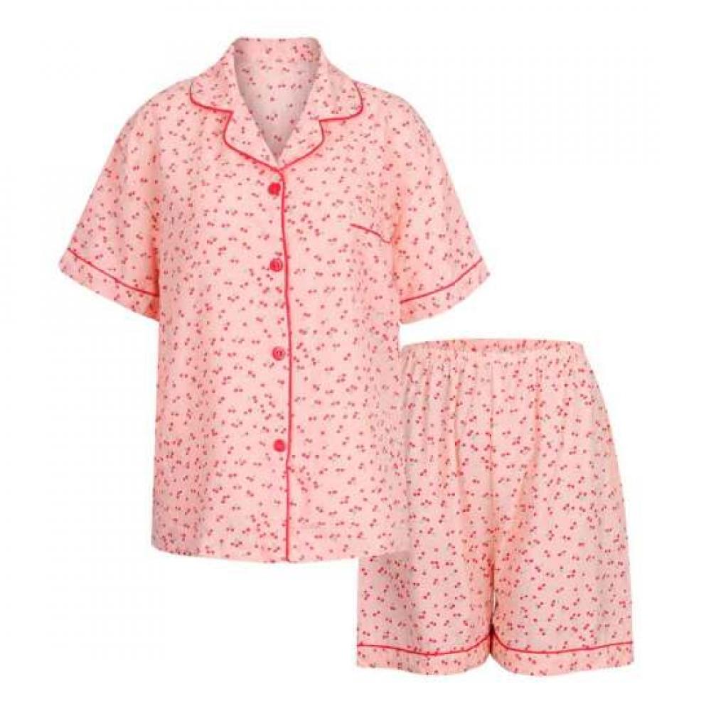 Shop Women S Polka Dot Cherry Short Sleeve Pajama Set Cha wSet 21368