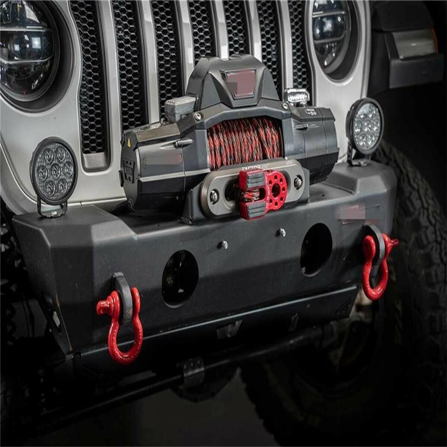 Red Aluminum Flatlink Winch Shackle Mount Assembly For Tow Haul Truck ATV UTV