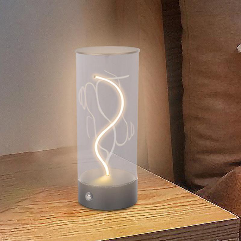 

Прикроватная лампа, креативный ночник, настольная лампа, прикроватная настольная лампа, магнитный сенсорный светильник, маленькая лампа для спальни для декора свадебной вечеринки