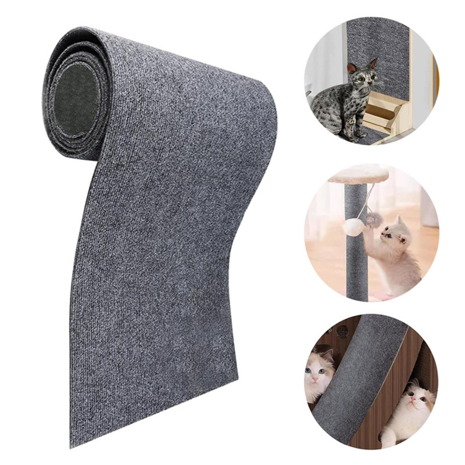 

Self Adhesive Carpet Pad for Cat Trees 4mm Thick Durable Polyester Felt Pet Supplies Dark grey