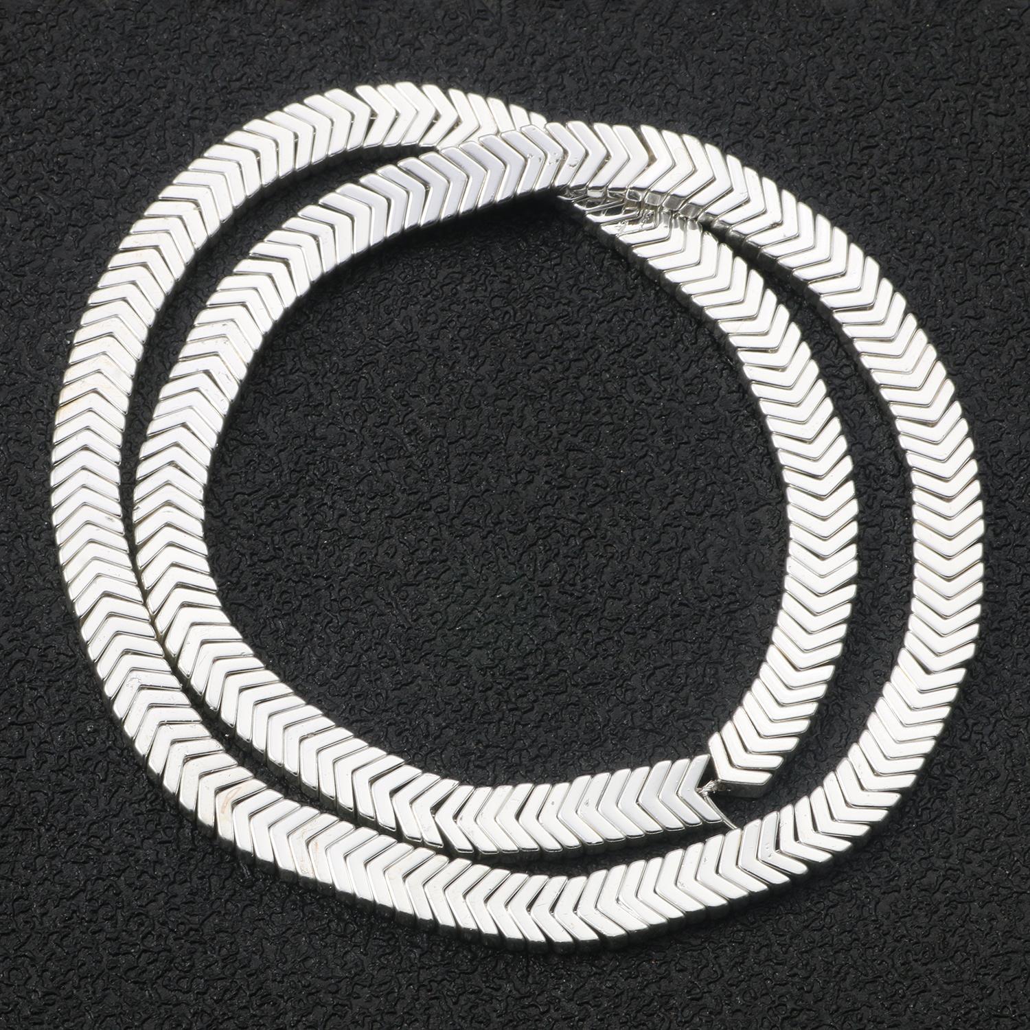 

45 стилей, натуральный камень, серебряный цвет, гематитовые бусины, квадратные круглые бусины в форме сердца для изготовления ювелирных изделий, браслет, ожерелье, 15 дюймов 6x5mm V серебряный