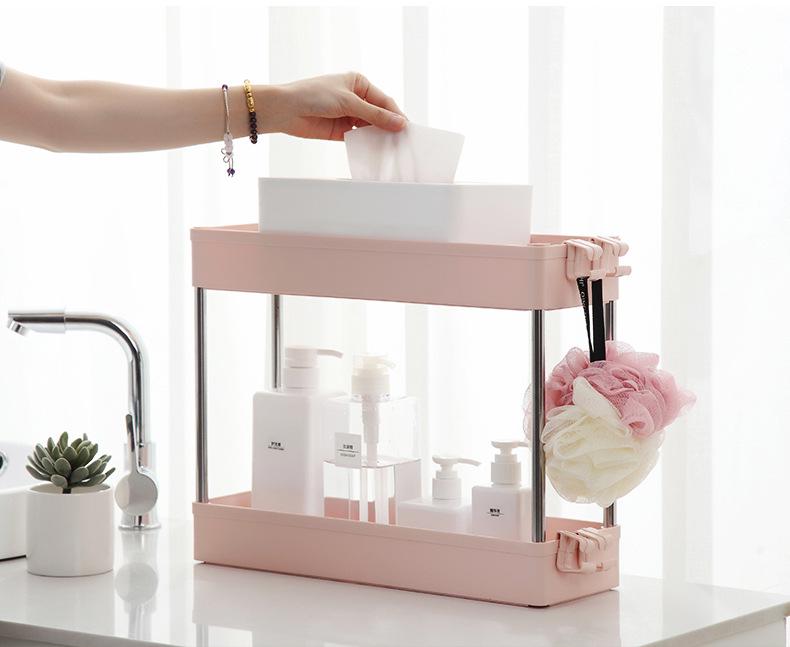Bathroom & Kitchen Multi-layer Floor-standing Storage Trolley Shelf