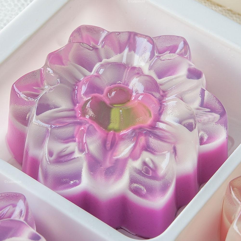 5cm Kleine Gänseblümchen Kuchenform Cupcake-Förmchen Hitzebeständig Antihaft-Silikon Seife Schokolade Form DIY Mini Seife Kerzenformen