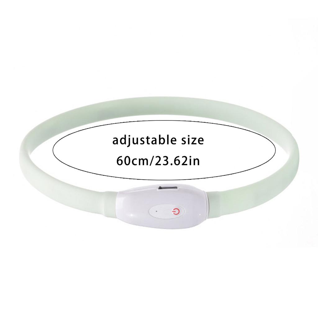 Glowing Pet Collar High Brightness LED Adjustable Light for Night Walks Pet Collar Light Accessories LED Light