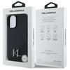 Karl Lagerfeld Klhmp16Sscmkmpck Iphone   16 6.1 Czarny/Black Hardcase Silicone Shadow Metal Initial Magsafe
