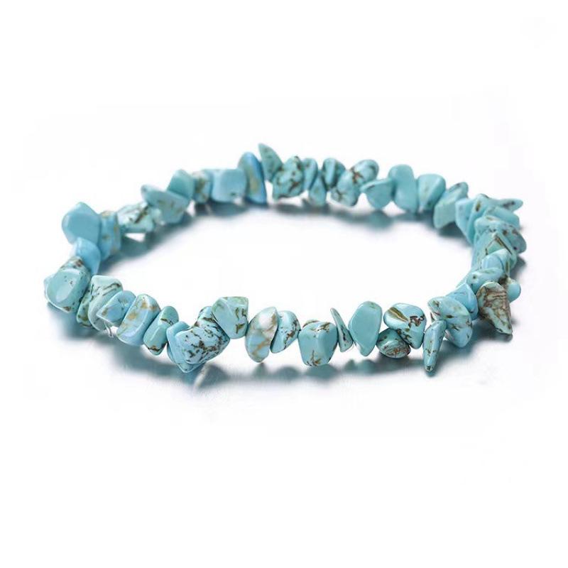 Natural Stone Stretchable Crystal Gravel Bracelet