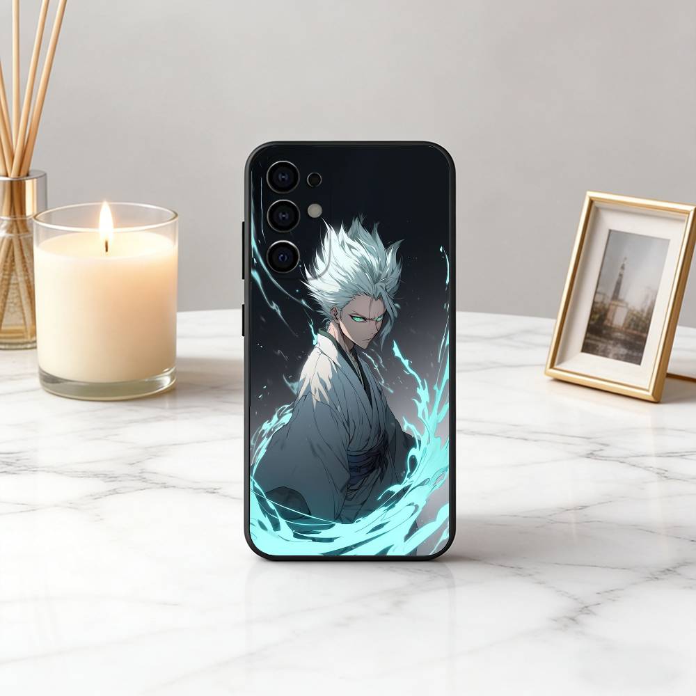 

B-BLE-ACH T-Toushirou H-Hitsugaya Phone Case For Samsung S25,S24,S21,S22,S23,S30,Ultra,S20,Plus,Fe,Soft Silicone Black Cover Samsung S25
