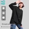 NOME Women's Loose Cotton Long Sleeve T-Shirt