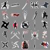 50 Ninja Cartoon Stickers - Trendy Waterproof Laptop Decor