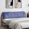 Blue Denim Back Cushion 180 x 19 x 50 cm Fabric