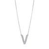 Collana con Ciondolo Alfabeto Argentato Stile Coreano - Catena Clavicola Moda Donna