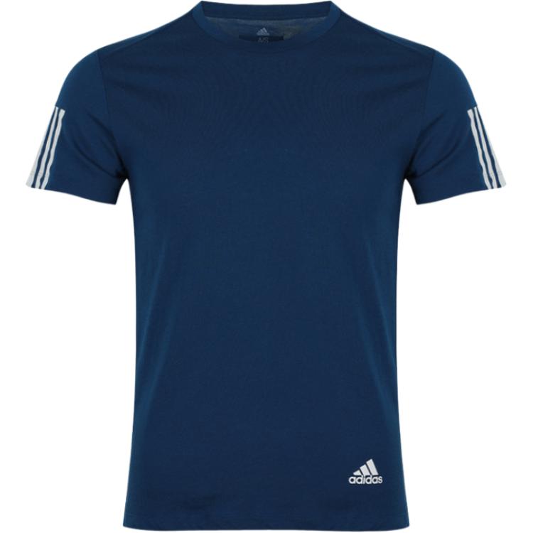 Adidas Soft Round Neck Sports Tee Men Tops Blue EC3709