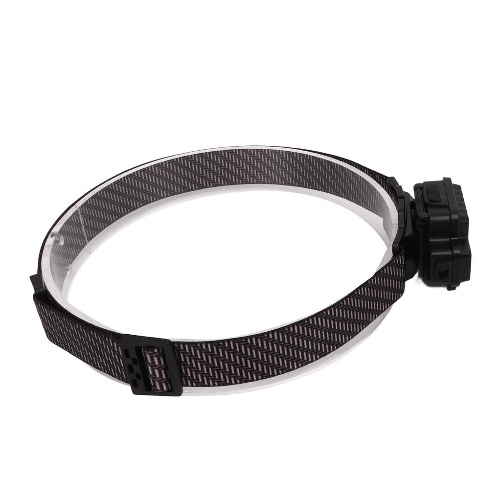 LED Headlamp USB Magnetic Ultralight COB Multifunction ABS Magnetic Headlight with Red Blue Light Mode for Outdoor Night