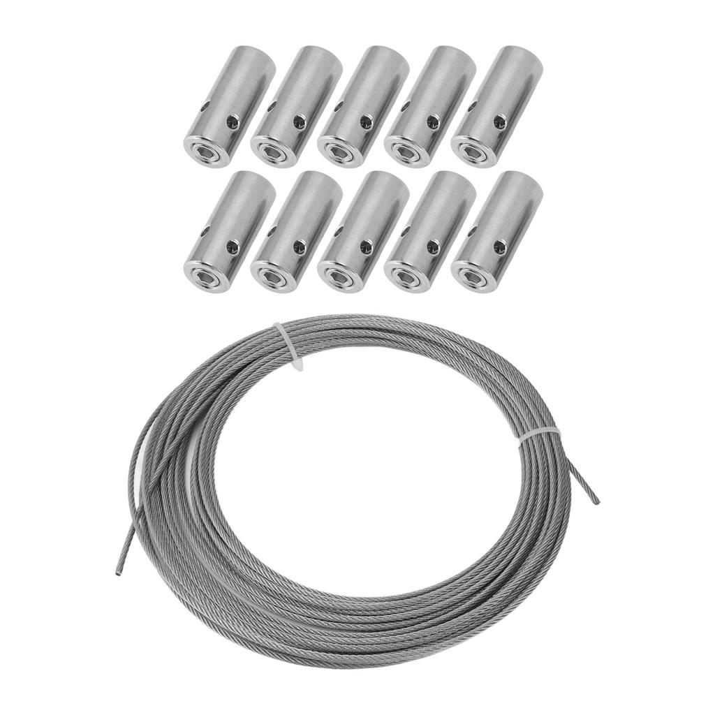 Wire Trellis for Climbing Plants Outdoor Stainless Steel Fastener Green Wall Trellis Kit Cross