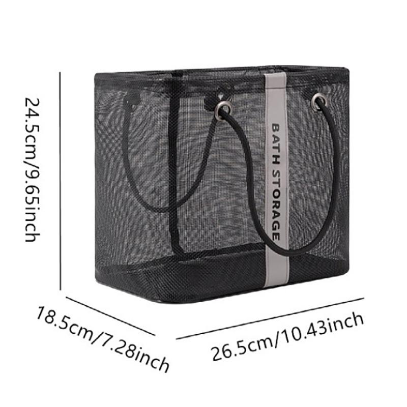 Duża siatkowa torba plażowa piaskoodporna torba podróżna z przegródką na kosmetyki zewnętrzna torba tote wodoodporna torba basenowa torba tote o dużej pojemności