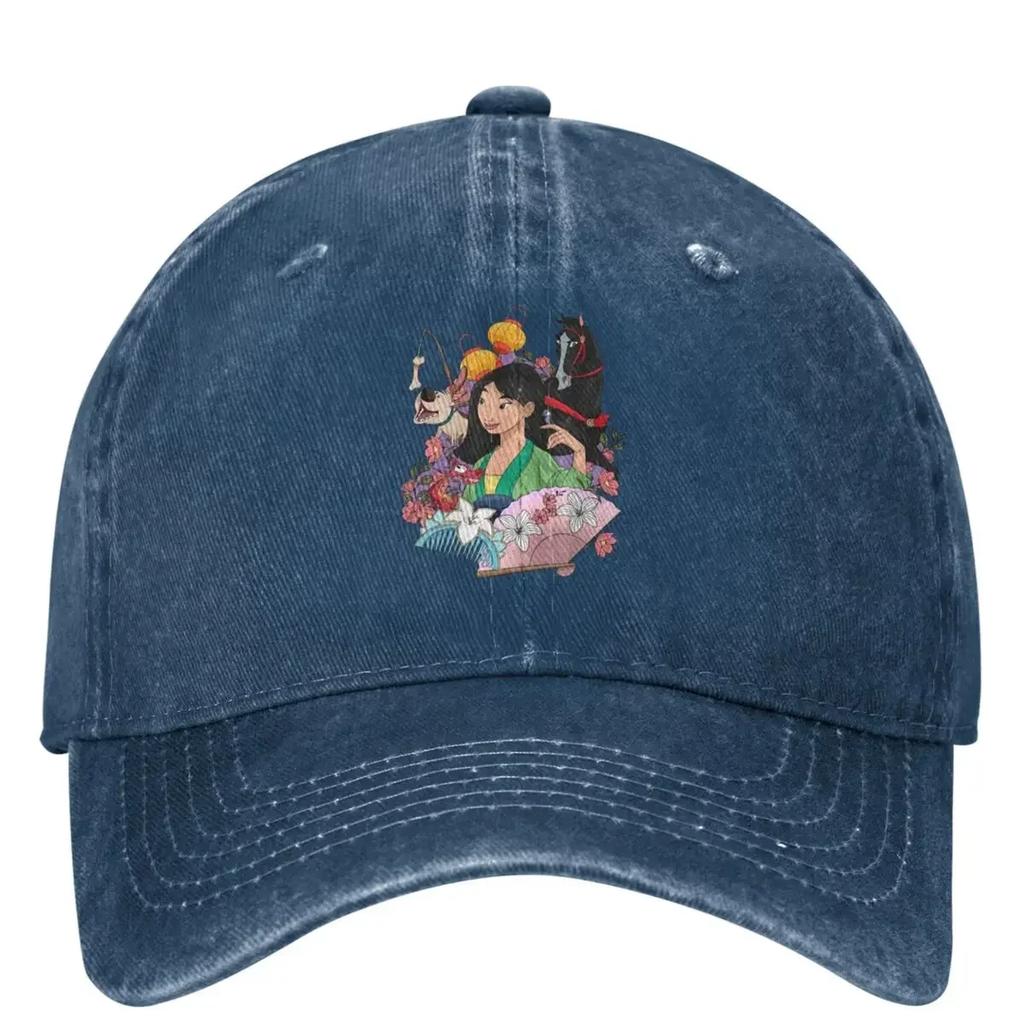 Mul Cartoon Logo Denim Baseball Cap Outdoor Sports Hip Hop Hats Summer Women Unisex Y2k Funny Sunshade Baseball Caps
