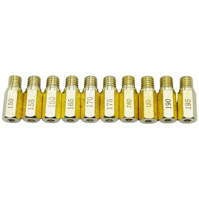 TIGRE BLANC General Purpose Keihin OKO KOSO Carburetor Main Jet 150-195 Set of 10