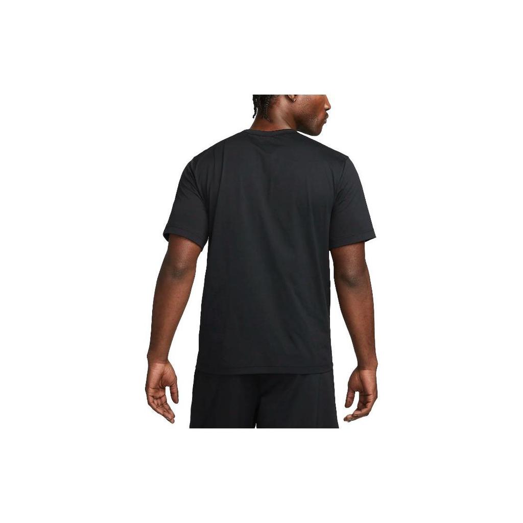 Nike Solid Color Logo Crew Neck Tee Men Tops Black DV9839-010