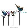 Metal Garden Ornaments Cartoon Craft Butterflies Flower Pot Hanging Decoration Gardening Courtyard Planter Decorations