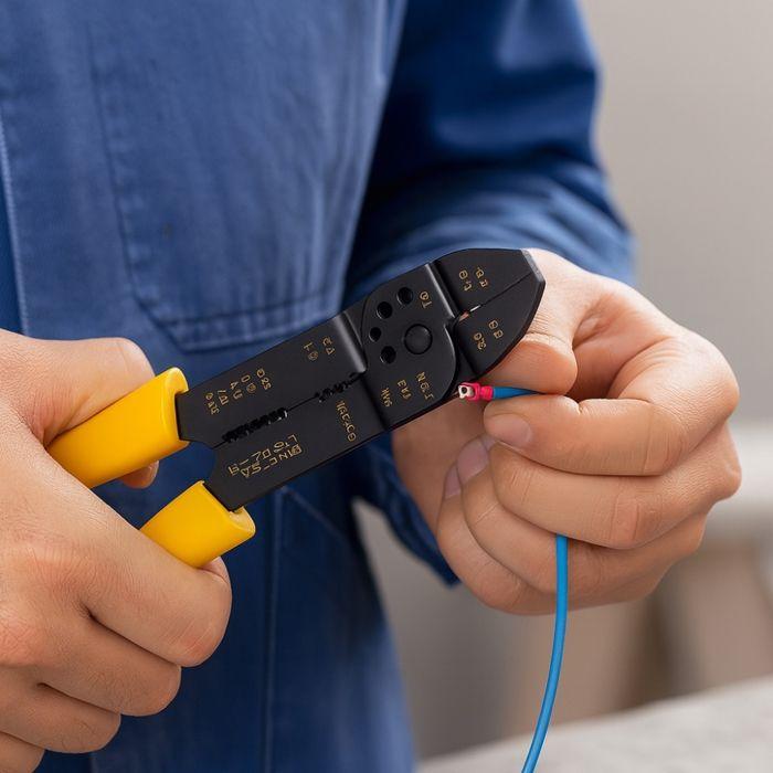 5-in-1 Multifunction Wire Stripper - BOXELEC - Durable Steel - Non-Slip Handles - Ergonomic