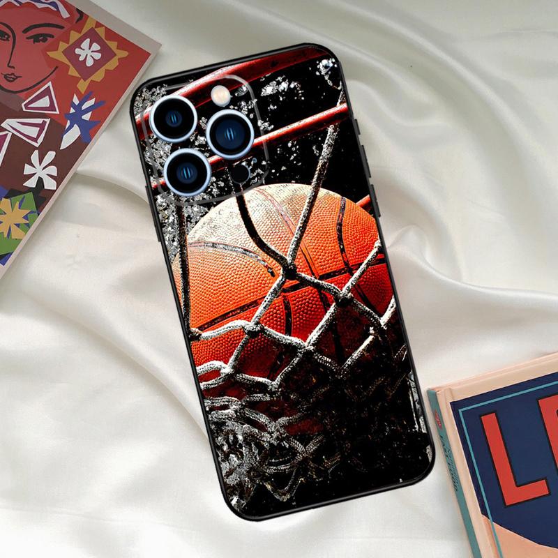 Basketball Basket Phone Case For iPhone 16 15 14 13 12 11 17 Pro Max 15 16 Plus 12 Mini 16e 17 Air Funda Cover