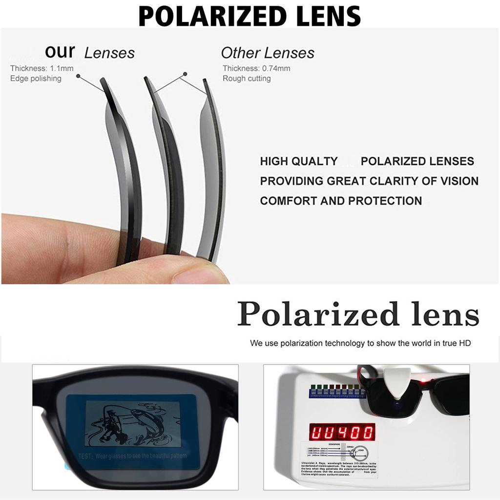 Men's Polarized Sunglasses Sports Sunglasses for Men Women UV400 Cool Glasses for Traveling Hiking Surfing Fishing And Driving