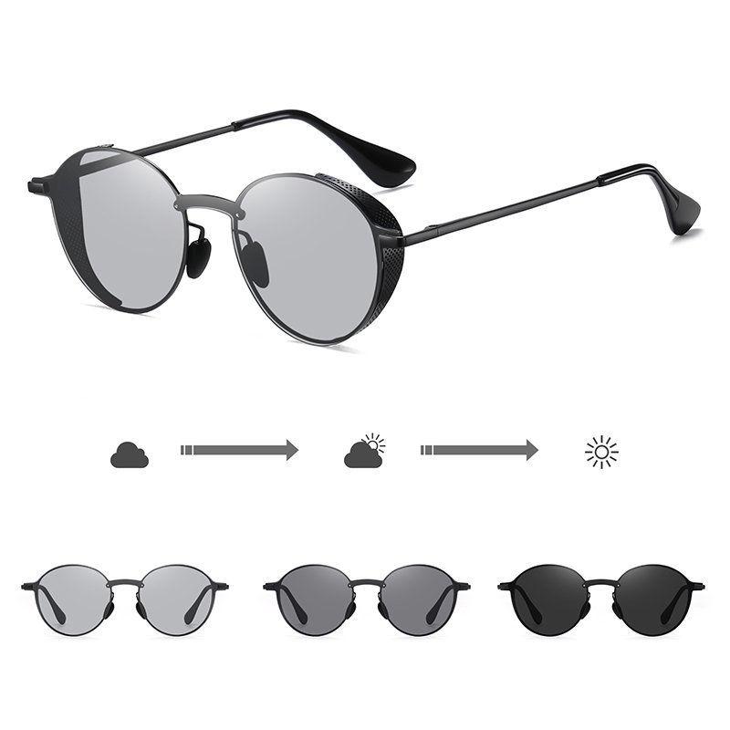 

AORON Metal Frame Photochromi Polarized Sunglasses for Men Women UV400 Anti Glare Sports Driving Fishing Glasses Fashion