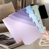 Gradient Multi-Layer Folder A4 Subject Classification Test Paper Folder Transparent L-Shaped Folder 6-Layer Classification File
